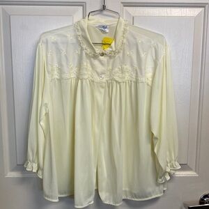 Philmaid Vintage Bed Jacket yellow size Large